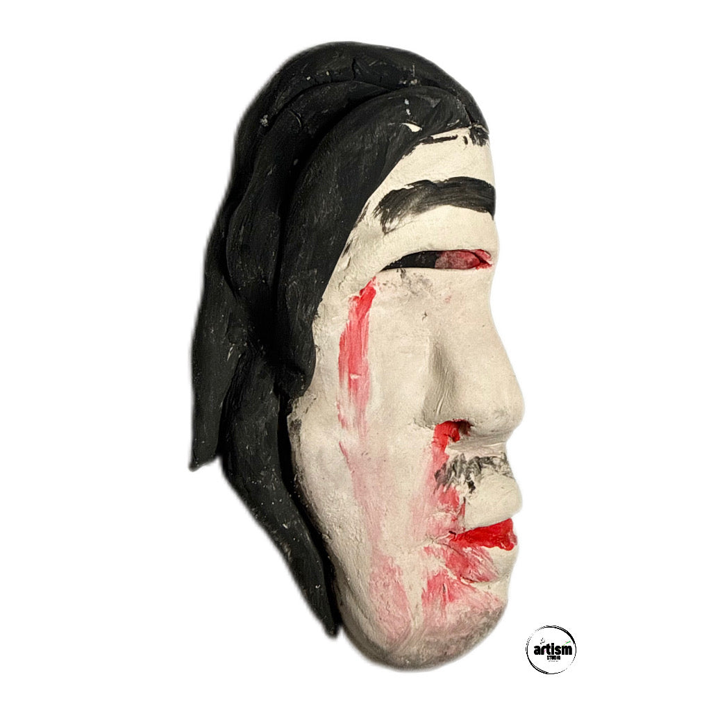 Crying Red Sculpture