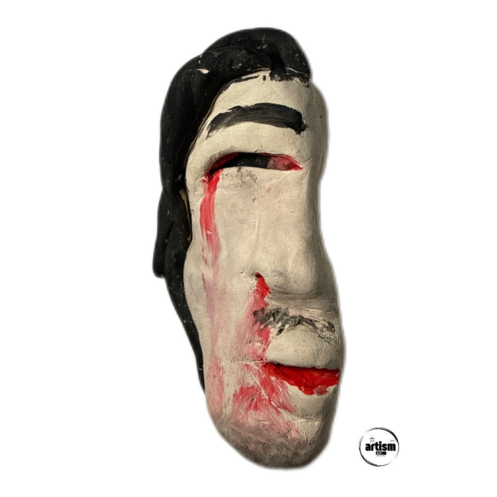 Crying Red Sculpture